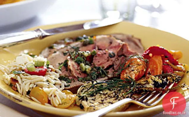 Coscia d'Agnello Arrosto con Salsa Verde
