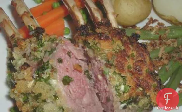 Arrosto di agnello con Persillade