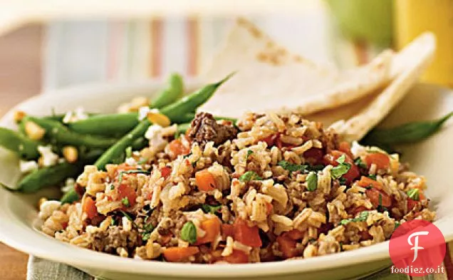 Pilaf di agnello greco