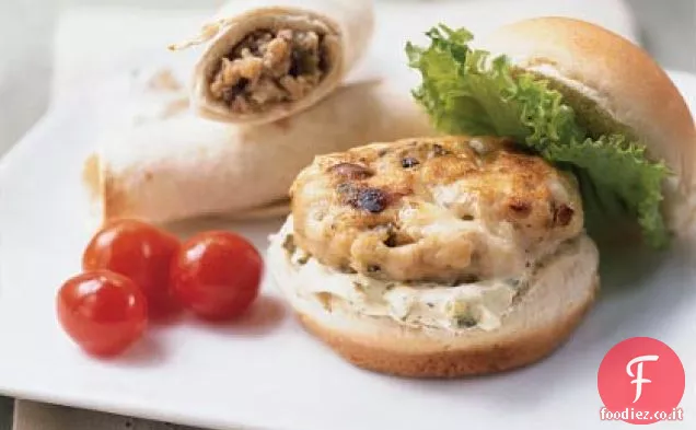 Mini Hamburger di Tacchino con Gorgonzola