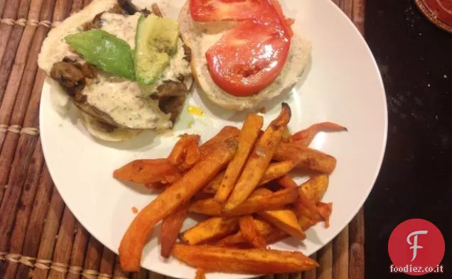 Panino Cajun Portobello con Avocado e Remoulade