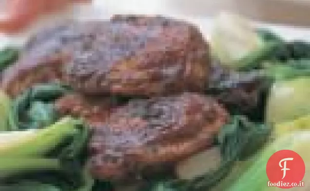 Brasato di soia-zenzero di pollo & Bok Choy