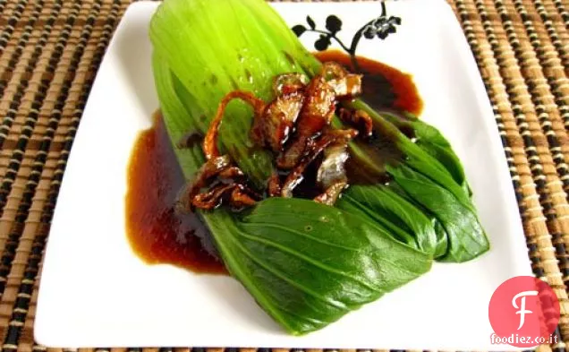 Baby Bok Choy In salsa di ostriche con scalogno fritto
