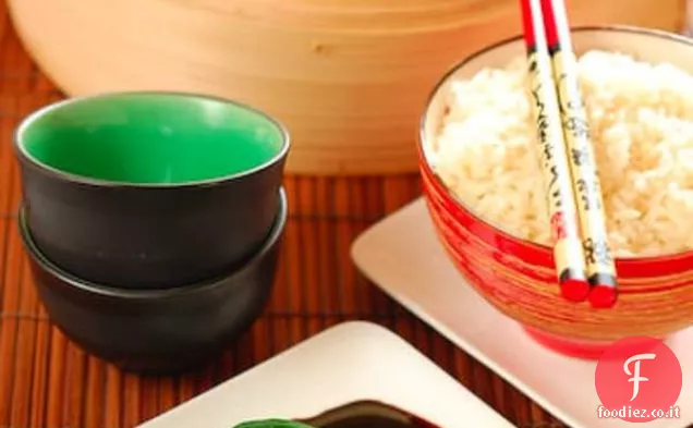 Baby Bok Choy al vapore con salsa di ostriche