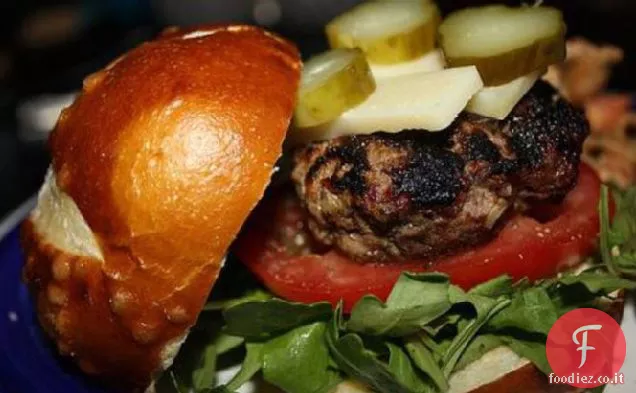 Pancetta ripiena-Cheddar BBQ Burger