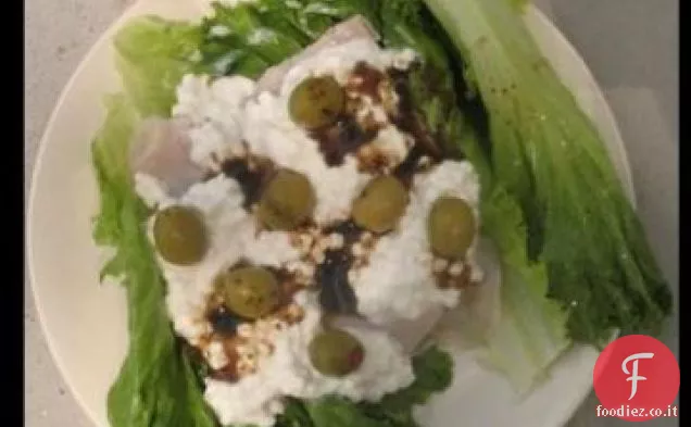 Involucro di ricotta e tacchino d'oliva