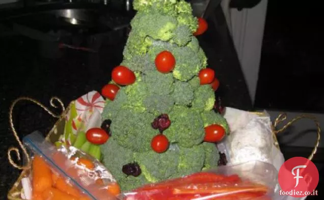Centrotavola commestibile dell'albero di Natale
