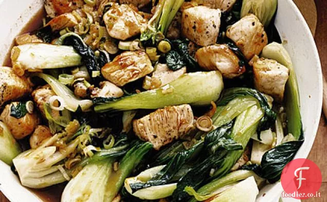 Pollo e Bok Choy Saltate in padella