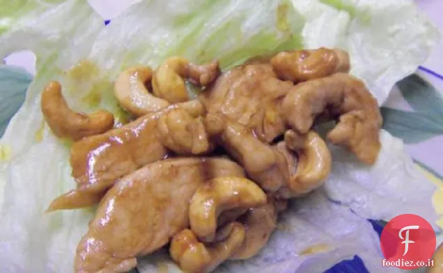 Anacardio pollo lattuga Avvolge
