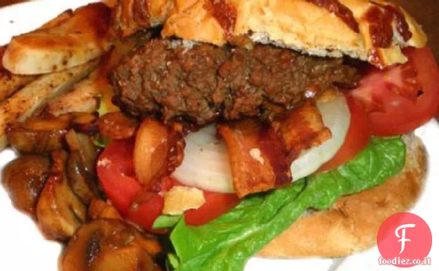 Hamburger di pancetta alla griglia