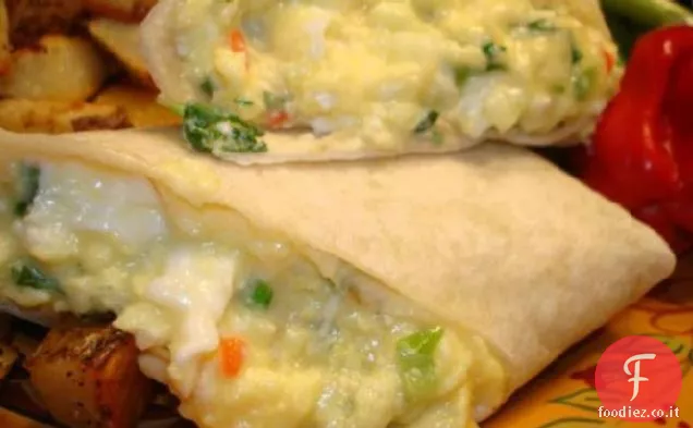 Uova strapazzate Tortilla avvolge Aust Ww 5.5 Pts