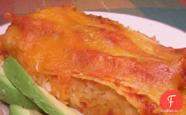 Tre Enchiladas di pollo al formaggio