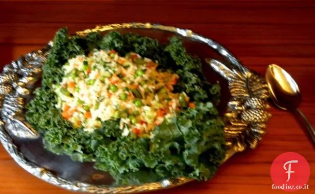 Insalata di piselli e lattuga