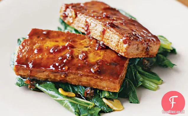 Tofu glassato con Bok Choy