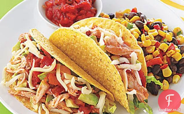 Tacos di tacchino a cottura lenta