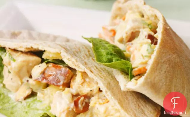 Ananas Insalata di pollo Pitas