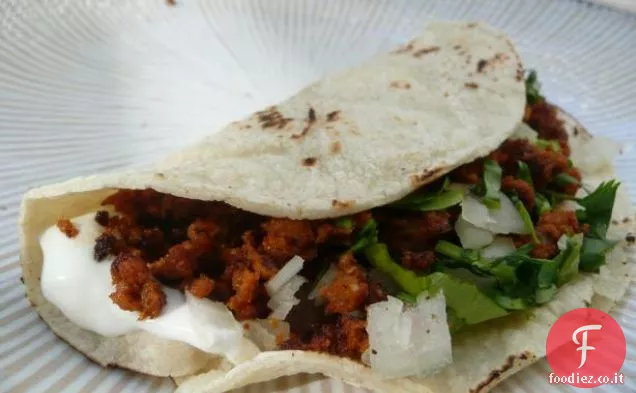 Tacos freschi di Chorizo