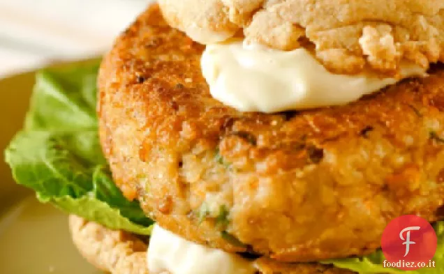 Hamburger vegetariani con Maionese Tahini