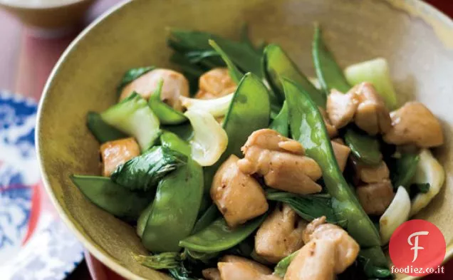 Pollo fritto con Bok Choy