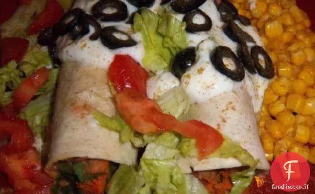 Burritos di fagioli abbondanti