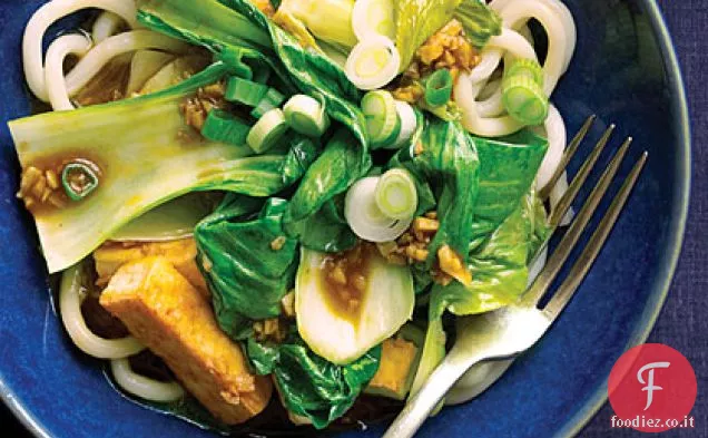 Bok Choy e Tofu ciotola di Noodle