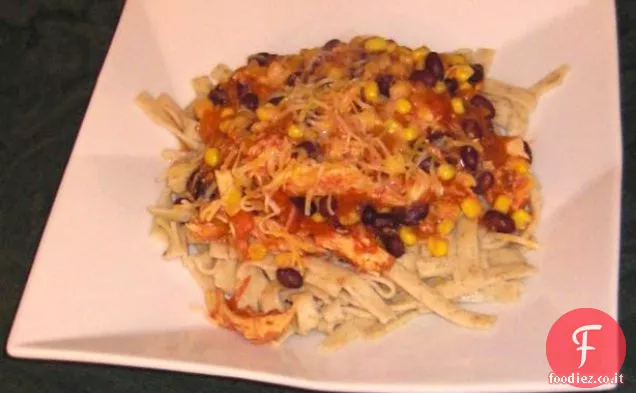 Salsa di pollo nella pentola di coccio