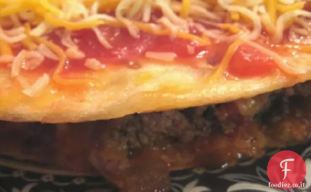 Hamburger stile Quesadilla