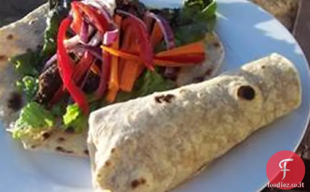 Sesamo Lime bistecca avvolge