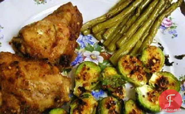 Cosce di pollo speziate asiatiche