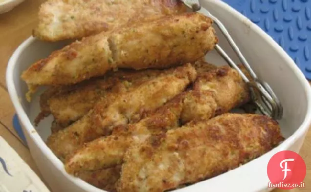 Petto di pollo di Digione impanato tenero e succoso di Kittencal