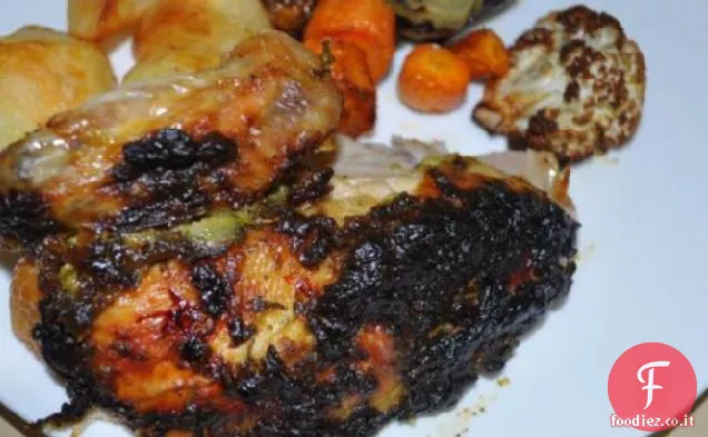 Pollo arrosto con Aglio, limone e prezzemolo