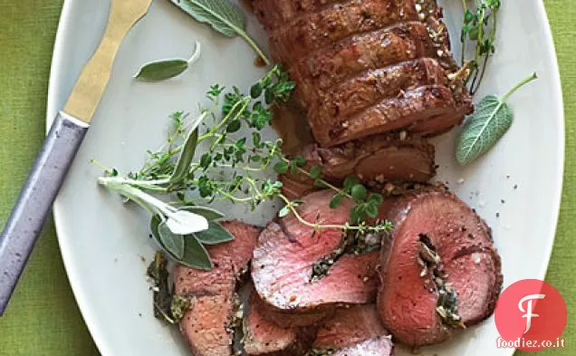 Filetto di manzo alla griglia con erbe fresche