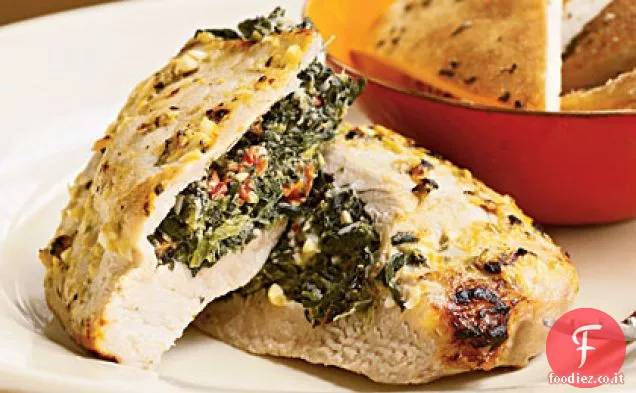 Braciole di maiale ripiene di Feta e spinaci