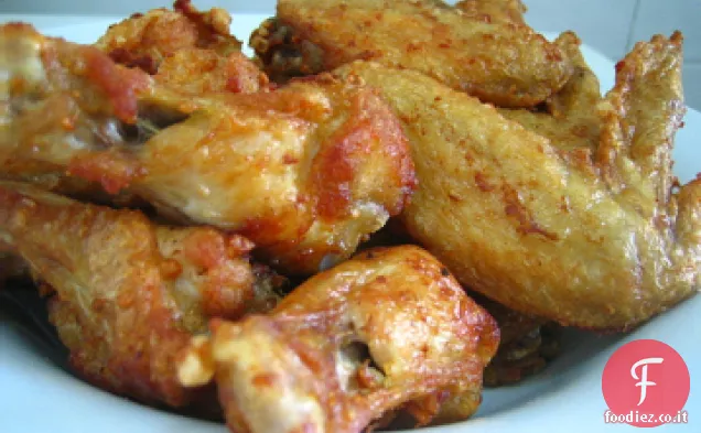 Ali di pollo all'aglio di sherry