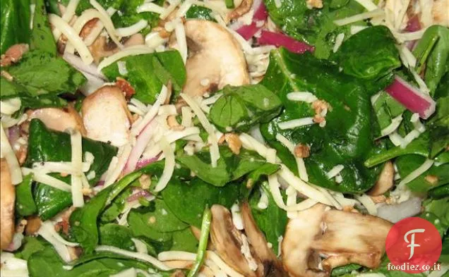 Insalata di spinaci con condimento di semi di papavero