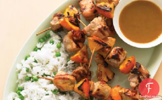 Spiedini di maiale alla griglia