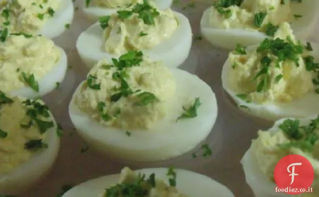 Panna acida e limone Uova alla diavola