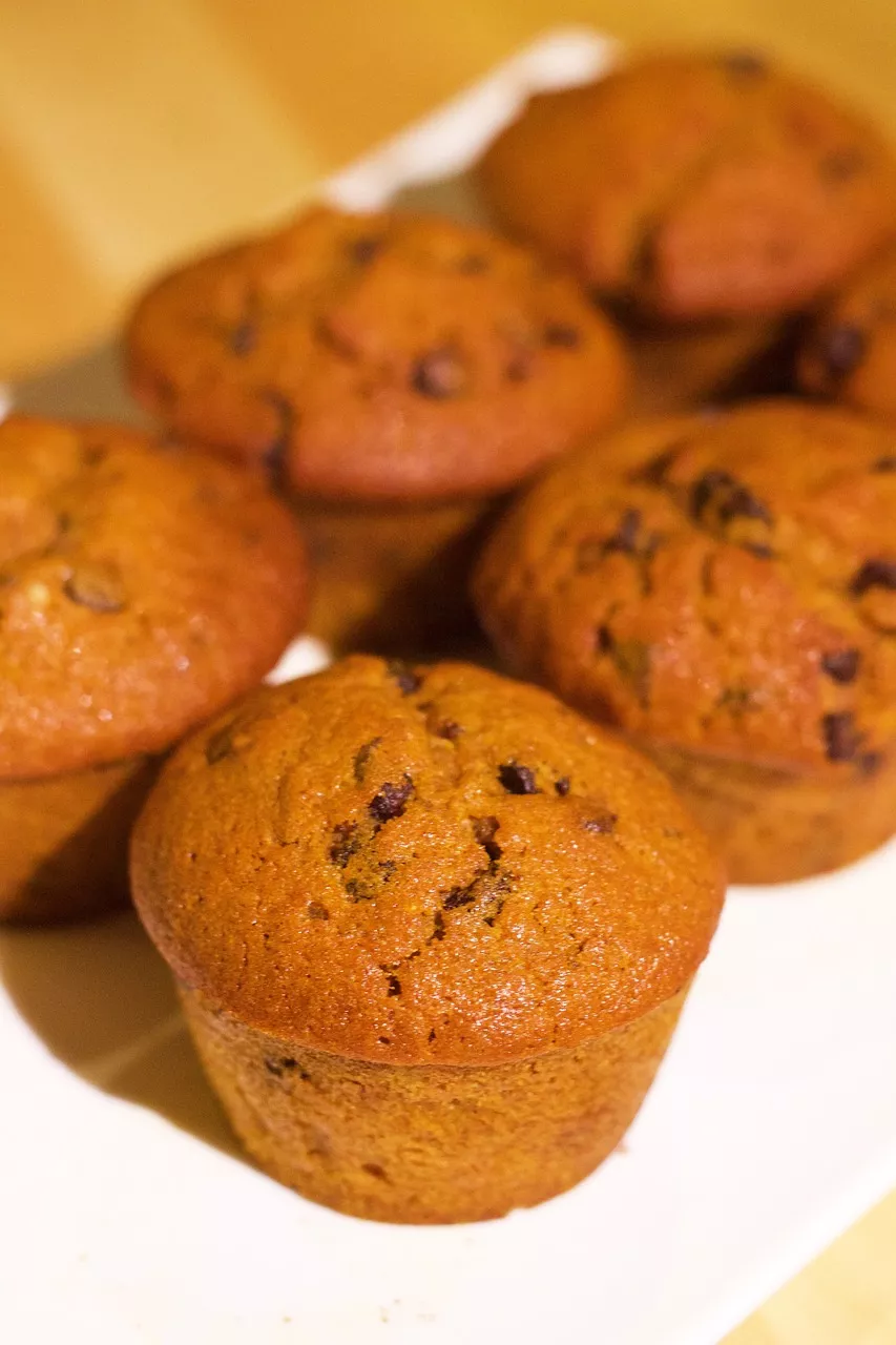 Muffin al cioccolato all'arancia